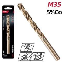 DELI τρυπάνι DH-MHZ120-E2 για μέταλλο, M35 HSS 5% κοβαλτίου, DIN 388, 12x151mm