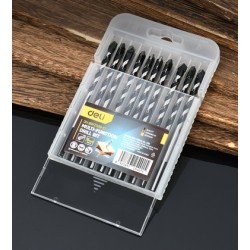 DELI σετ τρυπάνια DH-BWZ006-E1 για τοίχο/μέταλλο/ξύλο, 45# YG6X, 6x100mm, 10τμχ DELI σετ τρυπάνια DH-BWZ006-E1 για τοίχο/μέταλλο/ξύλο, 45# YG6X, 6x100mm, 10τμχ