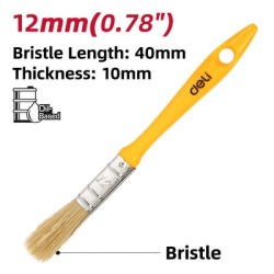 DELI πινέλο βαφής DL509131 με φυσικές τρίχες, πλαστική λαβή, 12mm