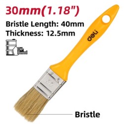 DELI πινέλο βαφής DL509133 με φυσικές τρίχες, πλαστική λαβή, 30mm