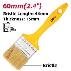 DELI πινέλο βαφής DL509136 με φυσικές τρίχες, πλαστική λαβή, 60mm