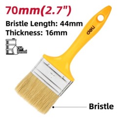 DELI πινέλο βαφής DL509137 με φυσικές τρίχες, πλαστική λαβή, 70mm