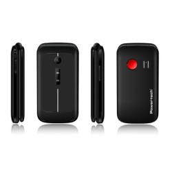 POWERTECH κινητό τηλέφωνο Sentry 2.8, 2.8", dual SIM, πλήκτρο SOS, μαύρο