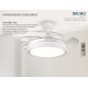 BRUNO BRN-0227 Ανεμιστήρας οροφής με LED φως, AC 82W, 42", O107x47εκ., λευκός