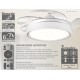BRUNO BRN-0227 Ανεμιστήρας οροφής με LED φως, AC 82W, 42", O107x47εκ., λευκός