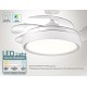 BRUNO BRN-0227 Ανεμιστήρας οροφής με LED φως, AC 82W, 42", O107x47εκ., λευκός