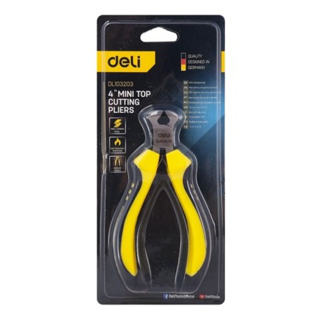 DELI τανάλια DL103203 με αντιολισθητικές λαβές, 100mm DELI τανάλια DL103203 με αντιολισθητικές λαβές, 100mm
