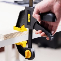 DELI σφιγκτήρας σκανδάλης DL110118 με μέγιστο άνοιγμα 450mm, μαύρος