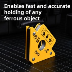 DELI μαγνητική γωνία συγκόλλησης DL-HDW25 με 45°/90°/135° γωνίες, 3", 11kg