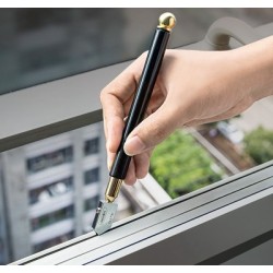 DELI υαλοκόπτης λαδιού DL2700 με δοχείο λαδιού, 3-12mm πάχος κοπής, 180mm