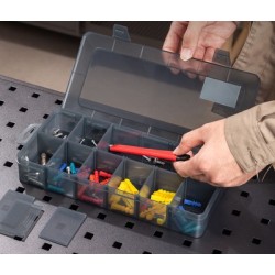 DELI ταμπακιέρα DL432304, 12 θέσεων, 26x13.5x4.4cm, πλαστική, μαύρη