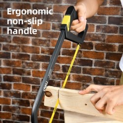 DELI πριόνι σιδήρου/ξύλου DL353012 με εργονομική λαβή, 300mm, 24 TPI