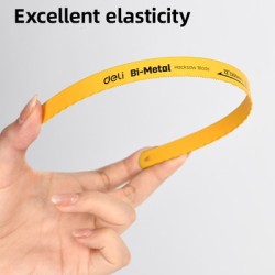 DELI σετ λάμες πριονιού σιδήρου/ξύλου DL353805A, 300mm, 18 TPI, 5τμχ