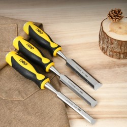 DELI σετ σκαρπέλα ξύλου DL6203-ED1 με αντιολισθητική λαβή, 12/19/25mm, 3τμχ DELI σετ σκαρπέλα ξύλου DL6203-ED1 με αντιολισθητική λαβή, 12/19/25mm, 3τμχ