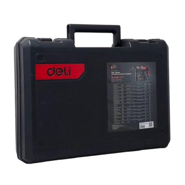 DELI κρουστικό σκαπτικό μπαταρίας DE-DC20-2D4, Brushless, 20V, 2x 4Ah, 2J