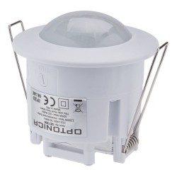 OPTONICA αισθητήρας κίνησης 7317, χωνευτός, 360°, 6m, IP20, λευκός