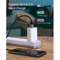 CABLETIME καλώδιο USB-C σε USB CT-C160-PU32-CMAMN1, 3A, 480Mbps, 0.25m, μαύρο