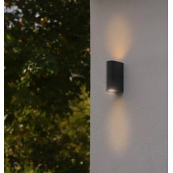 POWERTECH φωτιστικό τοίχου HLL-0188 για 2x GU10 λάμπες, μεταλλικό, IP65, μαύρο POWERTECH φωτιστικό τοίχου HLL-0188 για 2x GU10 λάμπες, μεταλλικό, IP65, μαύρο