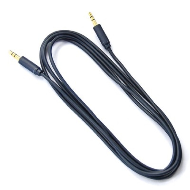 CABLETIME καλώδιο ήχου 3.5mm CT-AV301-H11G, gold plated, 1m, μπλε