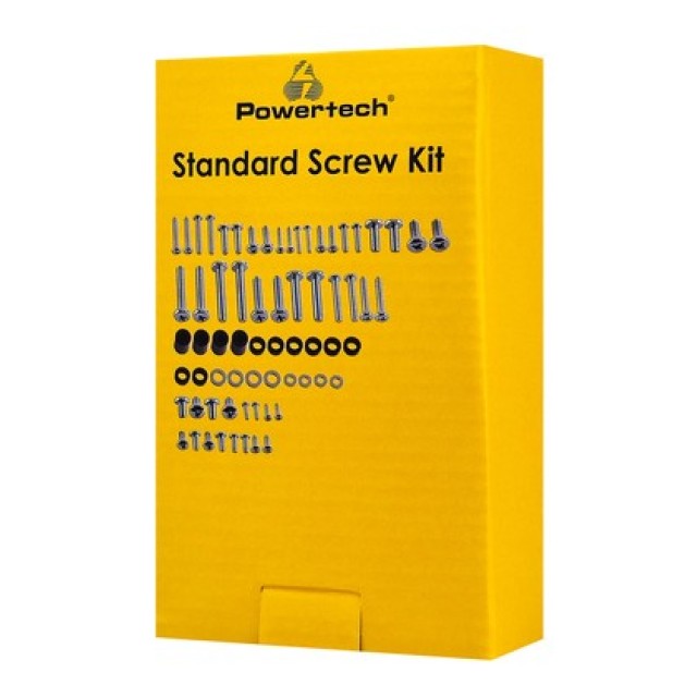 POWERTECH κιτ βιδών PT-1446 για εγκατάσταση βάσης τηλεόρασης, 68τμχ