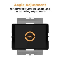 POWERTECH επιτοίχια βάση tablet PT-1447, αντικλεπτική, 7.9-11", μαύρη