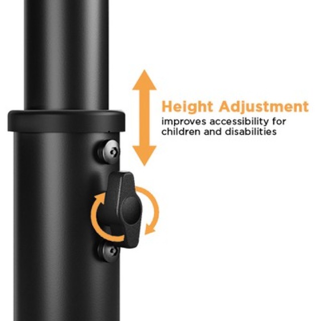 BRATECK βάση tablet δαπέδου PAD33-01, αντικλεπτική, 7.9-11", μαύρη