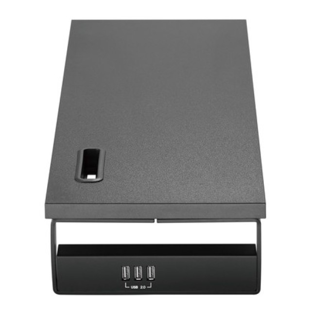 BRATECK επιτραπέζια βάση για οθόνη/laptop STB-118 με 3x USB θύρες, 17-32", έως 20kg, μαύρη