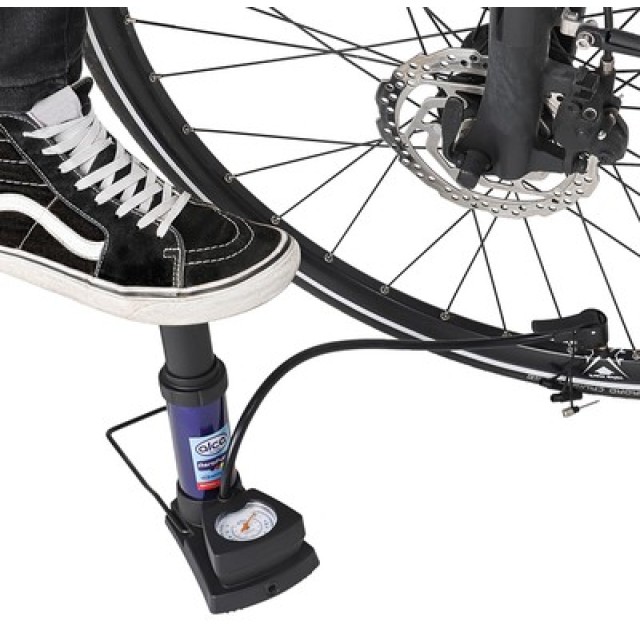 ALCA τρόμπα ποδιού 201300 με μανόμετρο, 160PSI, μπλε ALCA τρόμπα ποδιού 201300 με μανόμετρο, 160PSI, μπλε
