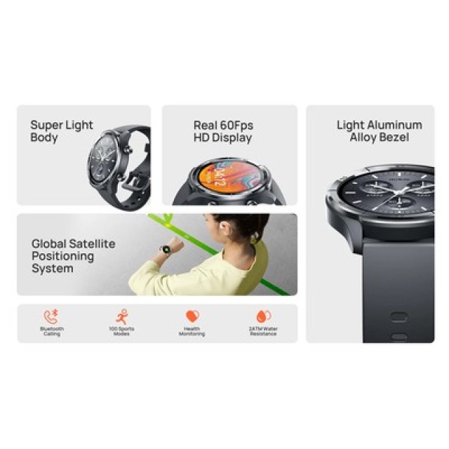 MIBRO smartwatch A3, heart rate, 1.39" IPS, GPS, 2 ATM, γκρι MIBRO smartwatch A3, heart rate, 1.39" IPS, GPS, 2 ATM, γκρι