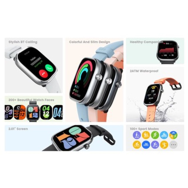 MIBRO smartwatch C4, heart rate, 2.01" TFT, 2 ATM, γκρι MIBRO smartwatch C4, heart rate, 2.01" TFT, 2 ATM, γκρι