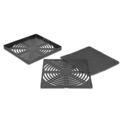 DELOCK σχάρα για 120mm ανεμιστήρα 67313 με φίλτρο σκόνης, πλαστική, μαύρη