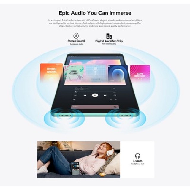 TECLAST tablet P85 2025, 8", 3/64GB, Android 15, 5000mAh, μπλε TECLAST tablet P85 2025, 8", 3/64GB, Android 15, 5000mAh, μπλε