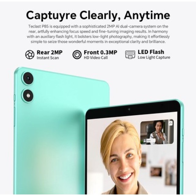 TECLAST tablet P85 2025, 8", 3/64GB, Android 15, 5000mAh, μπλε TECLAST tablet P85 2025, 8", 3/64GB, Android 15, 5000mAh, μπλε