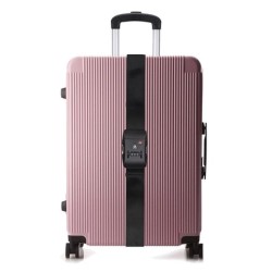 HOME USE ιμάντας βαλίτσας HUH-0245 με λουκέτο συνδυασμού TSA, ρυθμιζόμενος, 2m, μαύρος