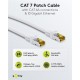 GOOBAY καλώδιο δικτύου 91090, CAT 7 S/FTP, copper, 500MHz, 0.50m, λευκό