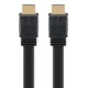 GOOBAY καλώδιο HDMI 77133 με Ethernet, flat, 8K/60Hz, 48 Gbps, 1m, μαύρο