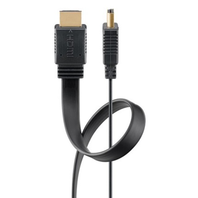 GOOBAY καλώδιο HDMI 77145 με Ethernet, flat, 8K/60Hz, 48 Gbps, 3m, μαύρο GOOBAY καλώδιο HDMI 77145 με Ethernet, flat, 8K/60Hz, 48 Gbps, 3m, μαύρο
