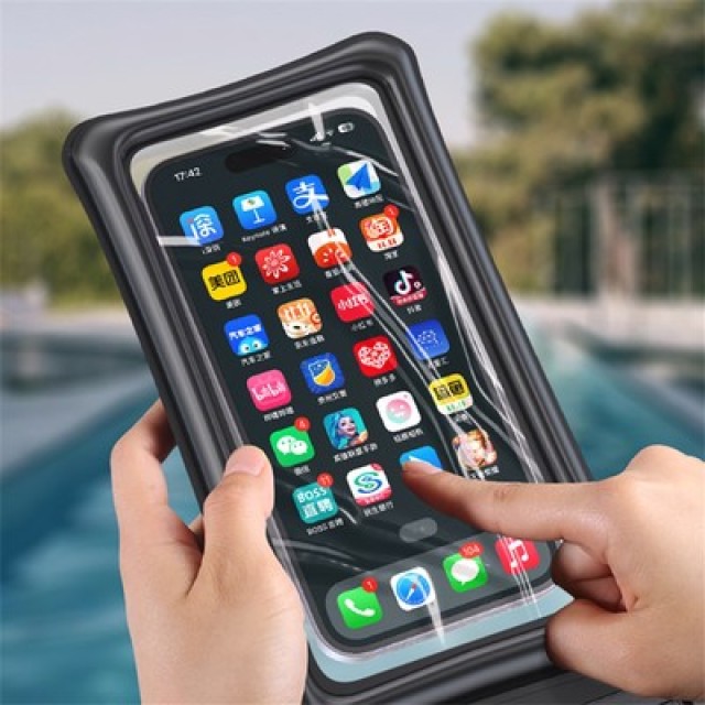 USAMS αδιάβροχη θήκη smartphone US-YD011, έως 7", IPX8, λευκή USAMS αδιάβροχη θήκη smartphone US-YD011, έως 7", IPX8, λευκή