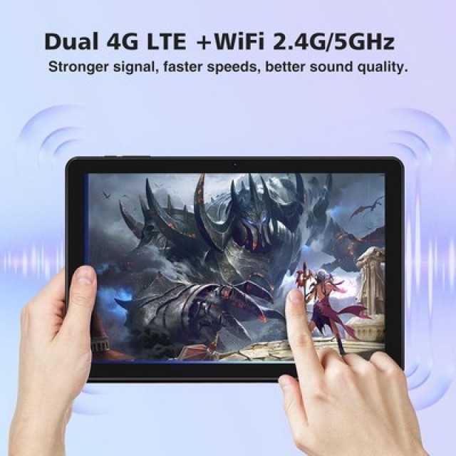 DOOGEE tablet T10W με πληκτρολόγιο/ποντίκι/στυλό αφής/θήκη, 10.1", 4/128GB, 4G, Android 14, 8000mAh, μαύρο