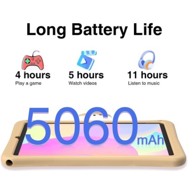 DOOGEE tablet T20 Mini Kids, 8.4", 4/128GB, 4G, Android 13, 5060mAh, κίτρινο DOOGEE tablet T20 Mini Kids, 8.4", 4/128GB, 4G, Android 13, 5060mAh, κίτρινο