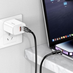 KAKUSIGA καλώδιο Lightning σε USB-C KSC-995, σιλικόνης, 30W, 480Mbps, 1m, λευκό