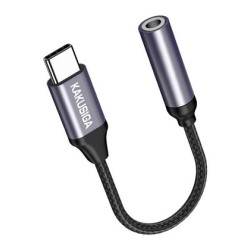 KAKUSIGA αντάπτορας USB-C σε 3.5mm KSC-428, γκρι