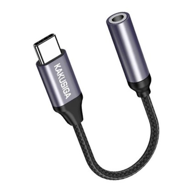 KAKUSIGA αντάπτορας USB-C σε 3.5mm KSC-428, γκρι