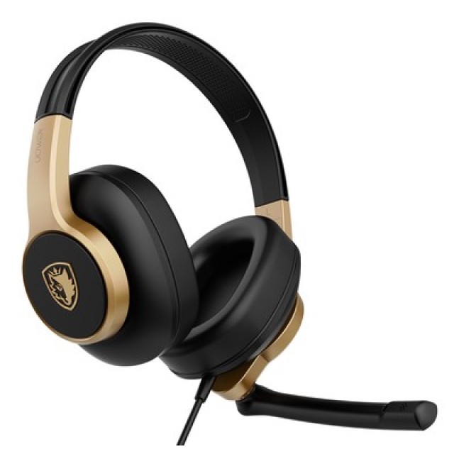 SADES gaming headset UPOWER, 3.5mm σύνδεση, 40mm, μαύρο/χρυσό SADES gaming headset UPOWER, 3.5mm σύνδεση, 40mm, μαύρο/χρυσό