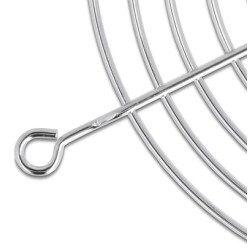 DELOCK σχάρα για 120mm ανεμιστήρα 67308, μεταλλική, ασημί