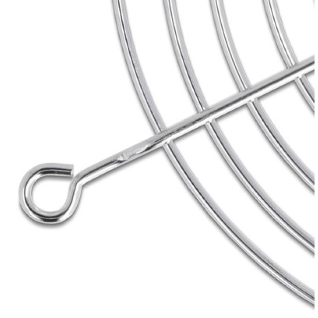 DELOCK σχάρα για 120mm ανεμιστήρα 67308, μεταλλική, ασημί