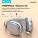 CELEBRAT headphones A39, ασύρματα & ενσύρματα, micro SD, 40mm, 400mAh, ασημί CELEBRAT headphones A39, ασύρματα & ενσύρματα, micro SD, 40mm, 400mAh, ασημί