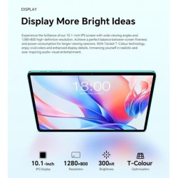 TECLAST tablet P33 με πληκτρολόγιο/ποντίκι/στυλό αφής/θήκη/βάση, 10.1", 3/64GB, Android 15, 6000mAh, μπλε