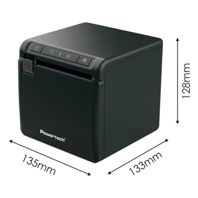 POWERTECH θερμικός εκτυπωτής αποδείξεων PT-1507, USB/Ethernet/Serial, μαύρος POWERTECH θερμικός εκτυπωτής αποδείξεων PT-1507, USB/Ethernet/Serial, μαύρος