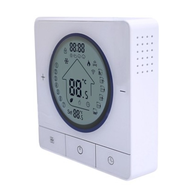 Smart θερμοστάτης αερίου BHT-800WM-GCLW, WiFi, επιτοίχιος, λευκός Smart θερμοστάτης αερίου BHT-800WM-GCLW, WiFi, επιτοίχιος, λευκός